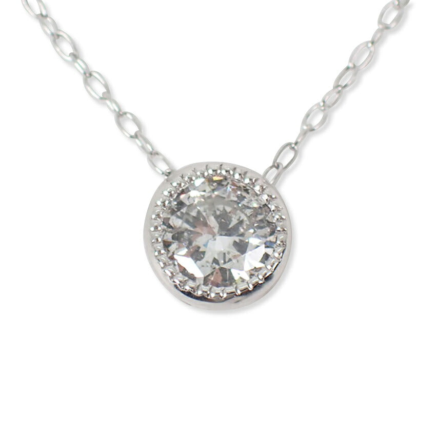 【新品】K18WG ダイヤモンド 0.50ct ペンダント/ネックレス/j332-8