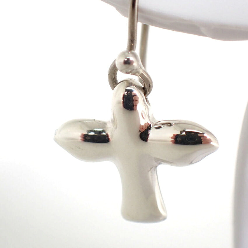 【中古】TIFFANY/ティファニー 925/585 PERETTI バード クロス ピアス/j333-3