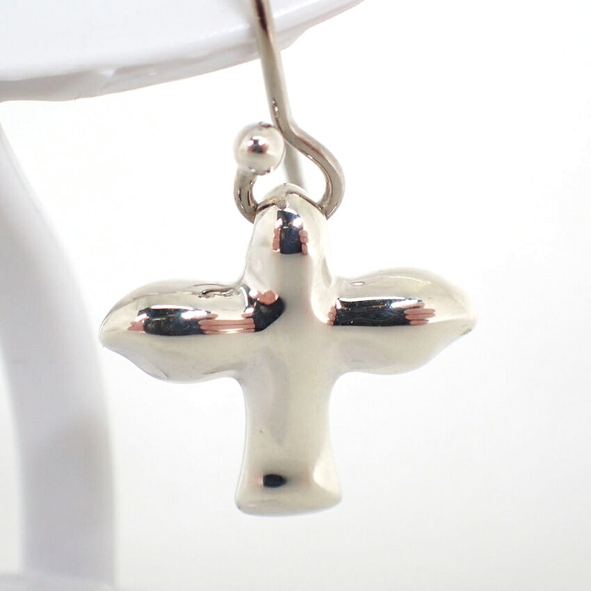 【中古】TIFFANY/ティファニー 925/585 PERETTI バード クロス ピアス/j333-3