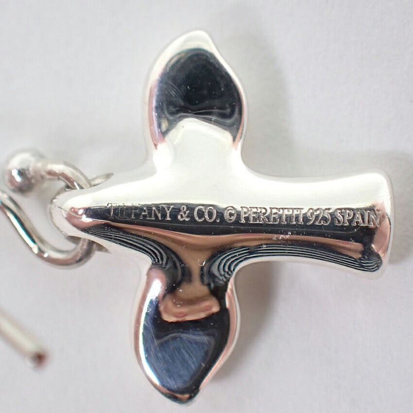 【中古】TIFFANY/ティファニー 925/585 PERETTI バード クロス ピアス/j333-3