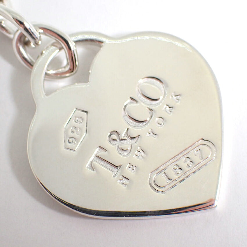 【中古】TIFFANY/ティファニー 925 ハートタグ付き キーリング/j333-4