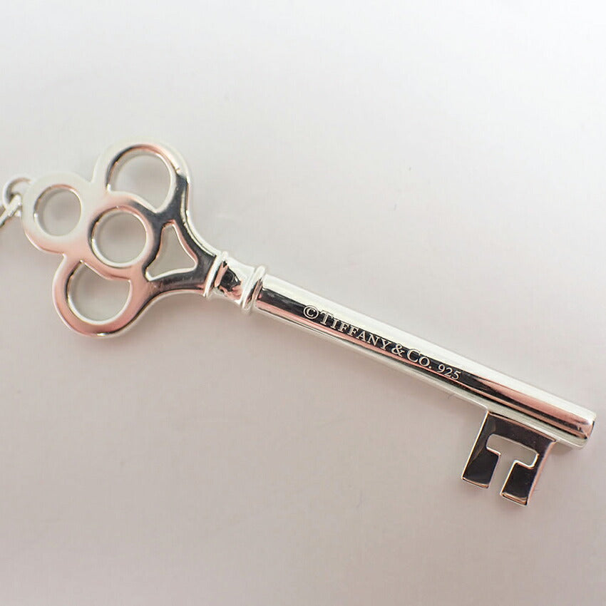 【中古】TIFFANY/ティファニー 925 キー ブルーハートキー ペンダント/ネックレス/j333-9