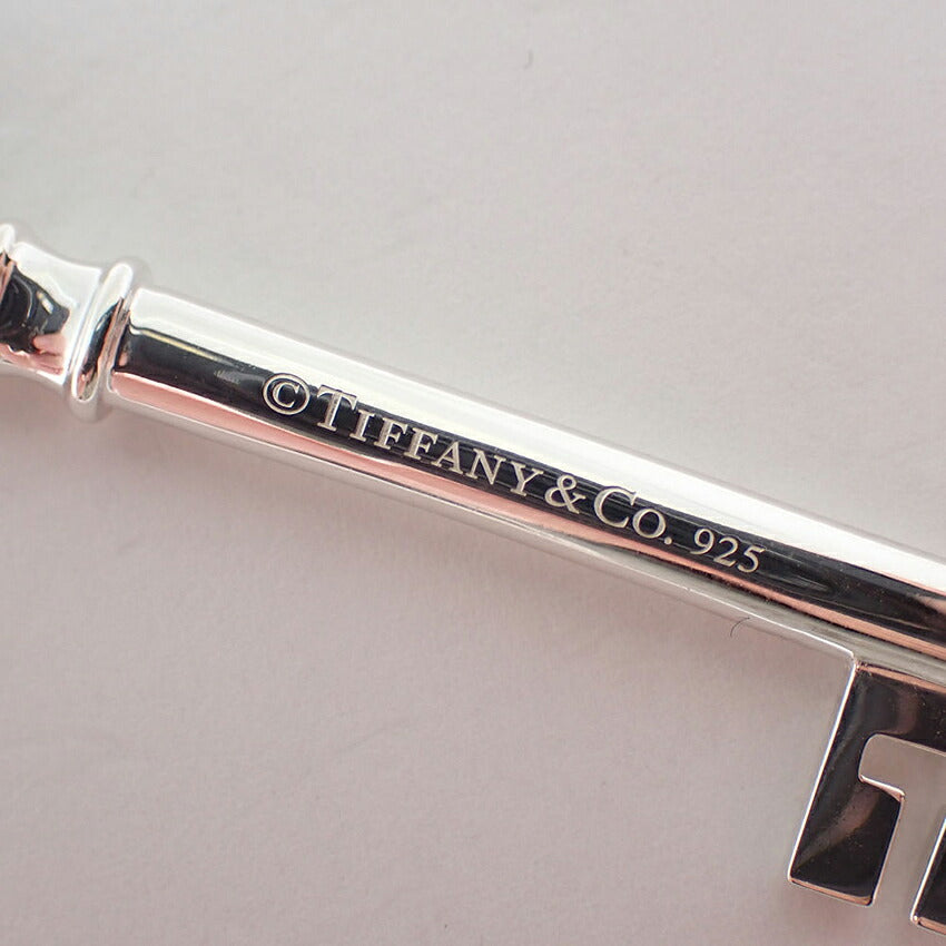 【中古】TIFFANY/ティファニー 925 キー ブルーハートキー ペンダント/ネックレス/j333-9
