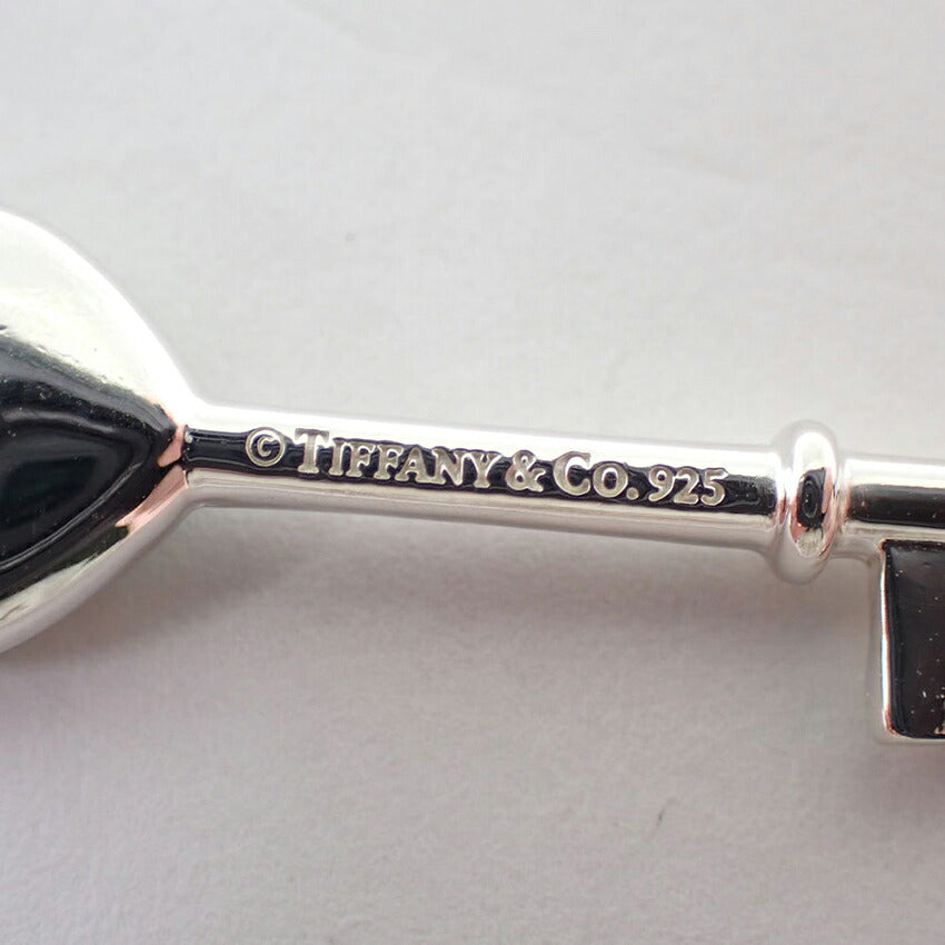 【中古】TIFFANY/ティファニー 925 キー ブルーハートキー ペンダント/ネックレス/j333-9