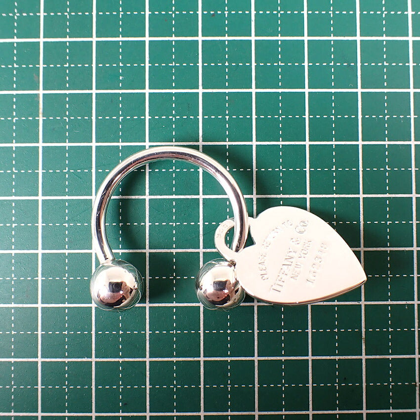 【中古】TIFFANY/ティファニー 925 リターントゥ ハートタグ付き キーリング/j334-5
