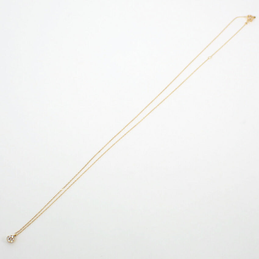 【中古】AHKAH/アーカー K18 ドリームスペシャル ラウンド ダイヤモンド イニシャル/N ネックレス/j34-5