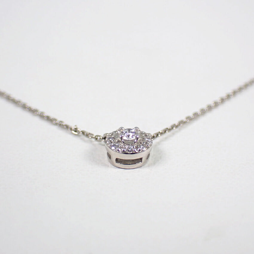 【中古】VENDOME/ヴァンドーム Pt950/Pt850 ダイヤモンド ネックレス/j34-6