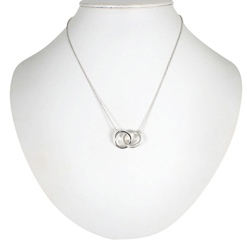 【中古】TIFFANY/ティファニー 925 1837 インターロッキング サークル ネックレス/j37-9