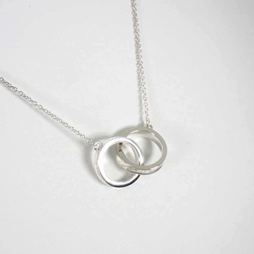 【中古】TIFFANY/ティファニー 925 1837 インターロッキング サークル ネックレス/j37-9