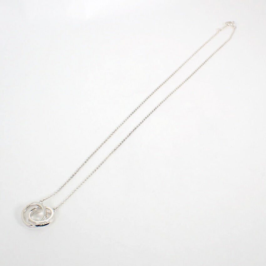 【中古】TIFFANY/ティファニー 925 1837 インターロッキング サークル ネックレス/j37-9