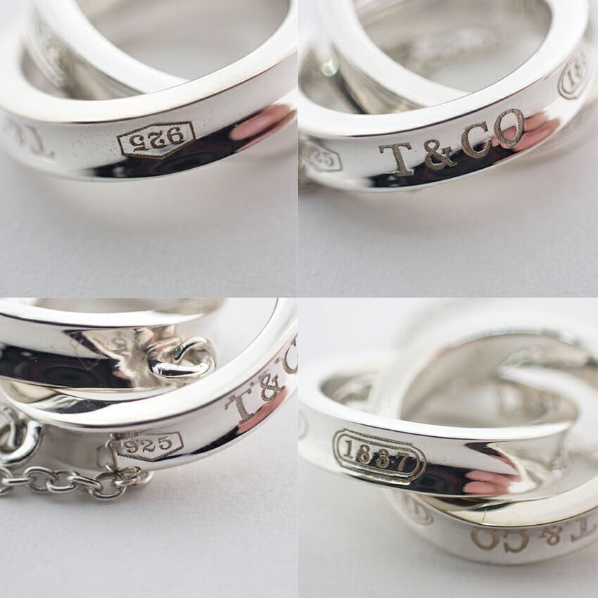 【中古】TIFFANY/ティファニー 925 1837 インターロッキング サークル ネックレス/j37-9