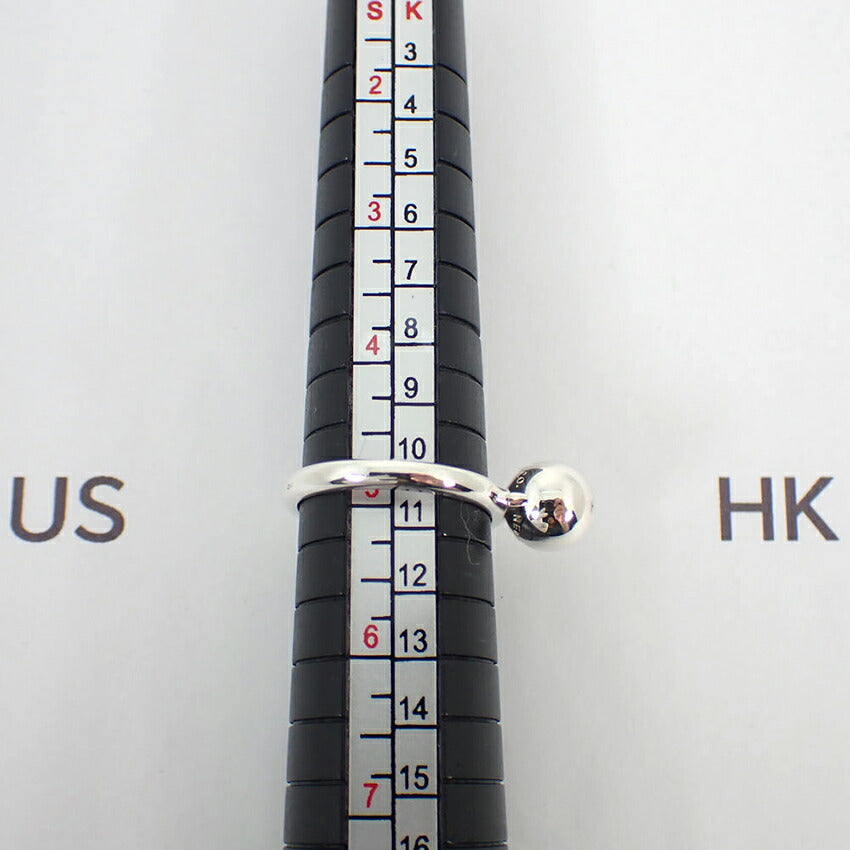 【中古】TIFFANY/ティファニー 925 ボールダングル リング /9号/j38-10