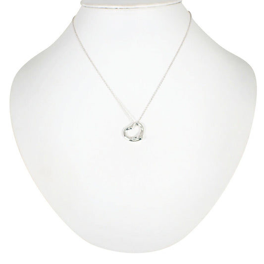 【中古】TIFFANY/ティファニー 925 オープンハート ペンダント/ネックレス/j38-8