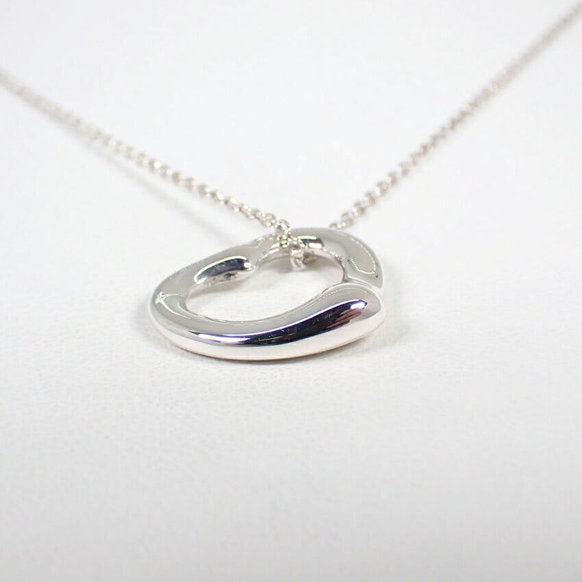 【中古】TIFFANY/ティファニー 925 オープンハート ペンダント/ネックレス/j38-8
