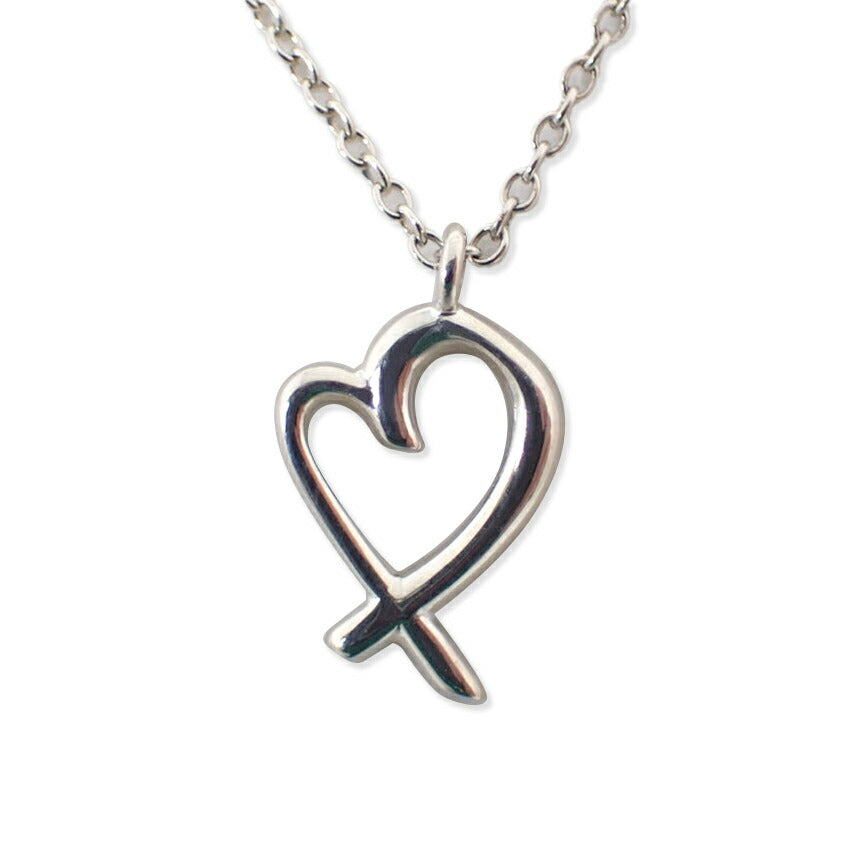 【中古】TIFFANY/ティファニー 925 ラビングハート ペンダント/ネックレス/j39-8