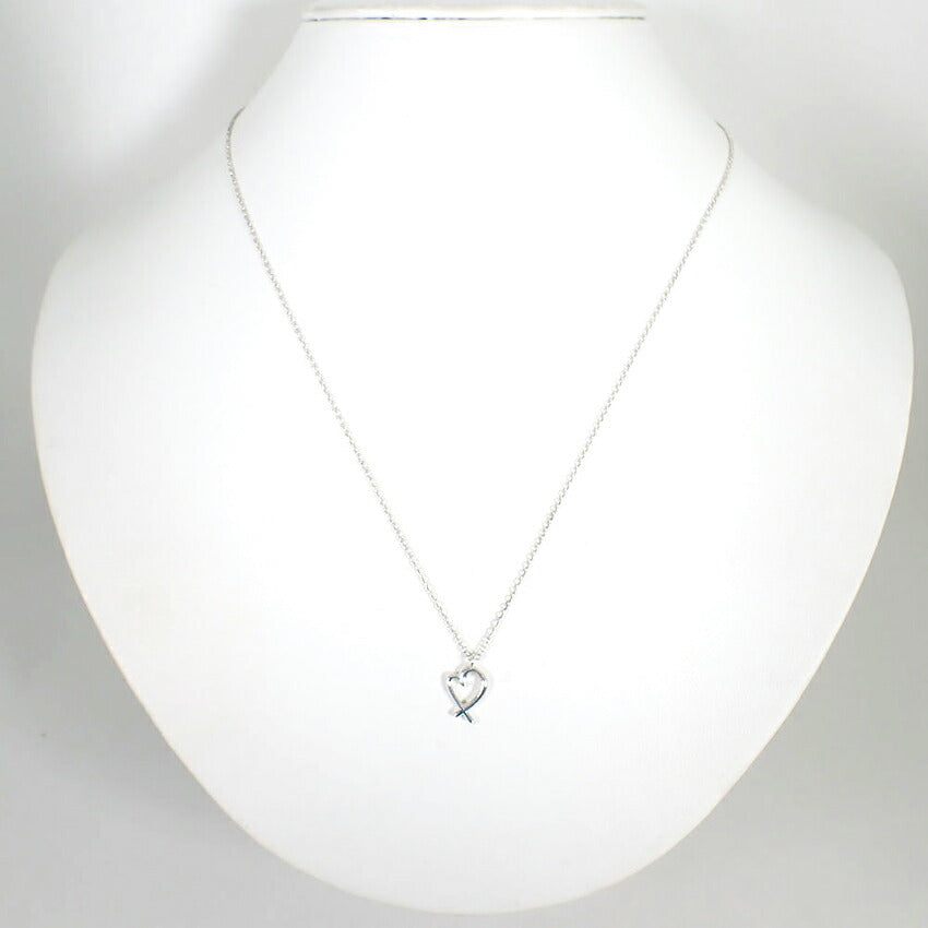 【中古】TIFFANY/ティファニー 925 ラビングハート ペンダント/ネックレス/j39-8