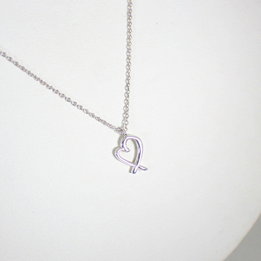 【中古】TIFFANY/ティファニー 925 ラビングハート ペンダント/ネックレス/j39-8