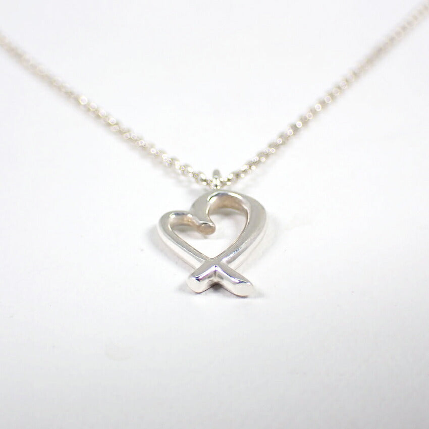 【中古】TIFFANY/ティファニー 925 ラビングハート ペンダント/ネックレス/j39-8