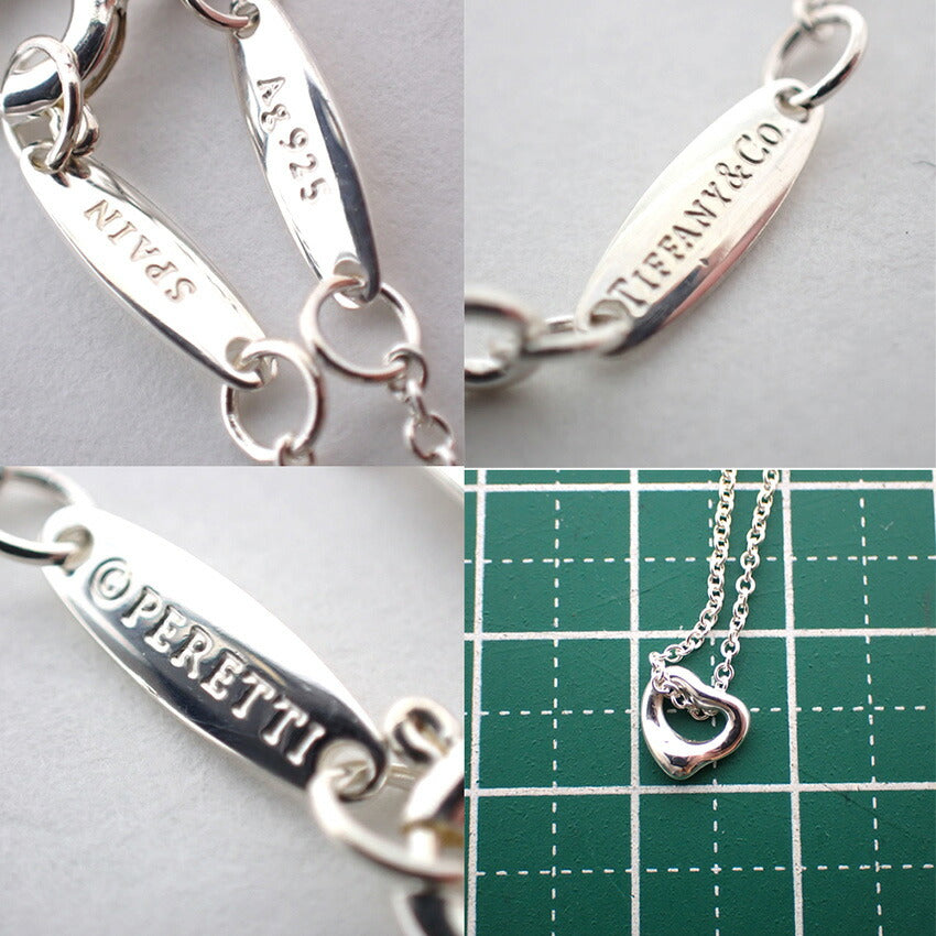 【中古】TIFFANY/ティファニー/Ag925/オープンハートミニ/ペンダント/ネックレス/j40-8
