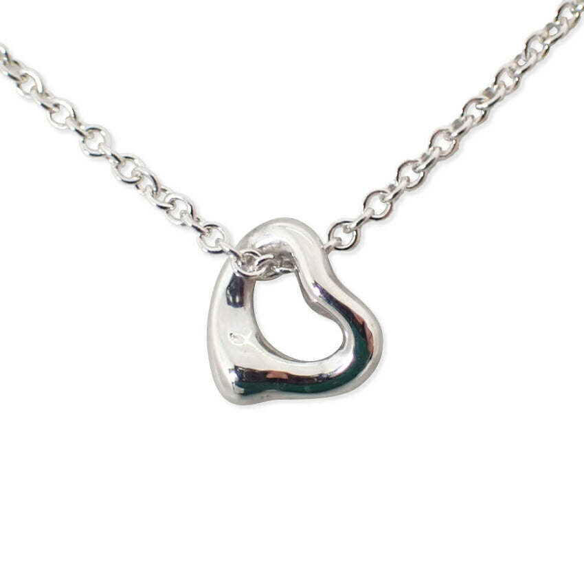 【中古】TIFFANY/ティファニー/Ag925/オープンハートミニ/ペンダント/ネックレス/j40-8