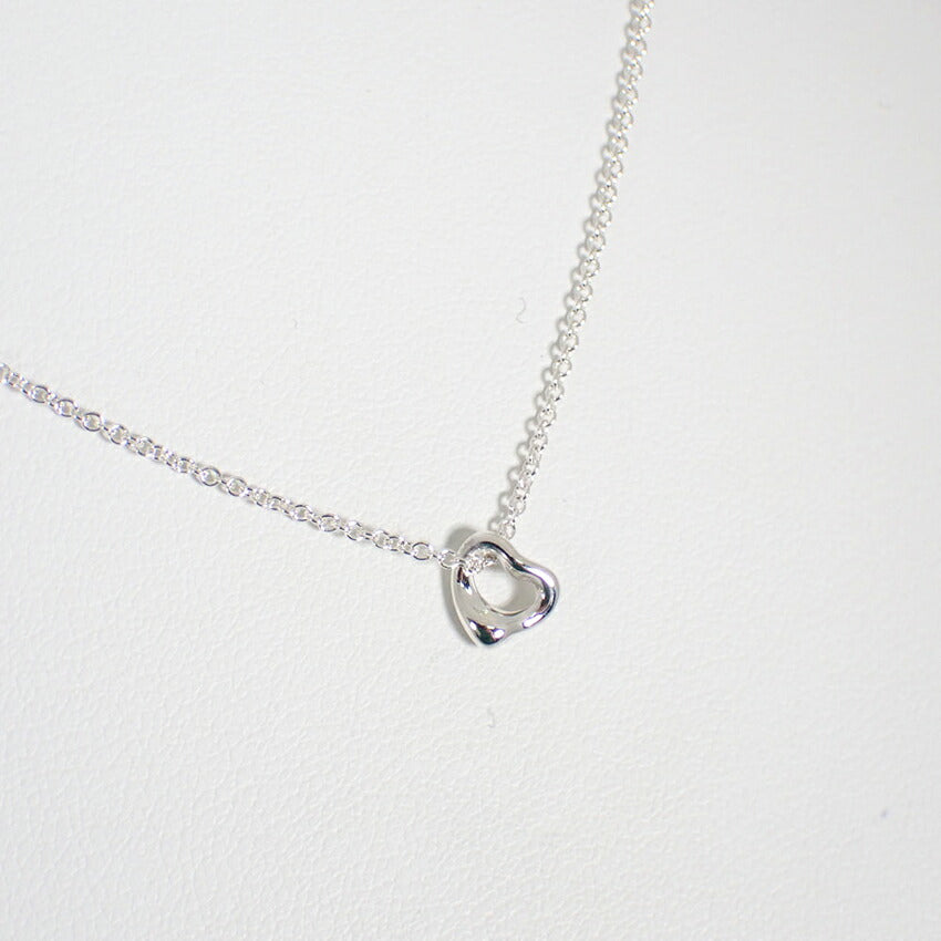 【中古】TIFFANY/ティファニー/Ag925/オープンハートミニ/ペンダント/ネックレス/j40-8