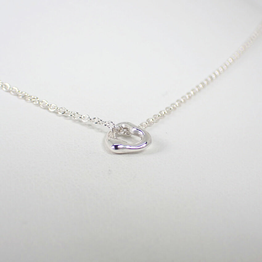 【中古】TIFFANY/ティファニー/Ag925/オープンハートミニ/ペンダント/ネックレス/j40-8