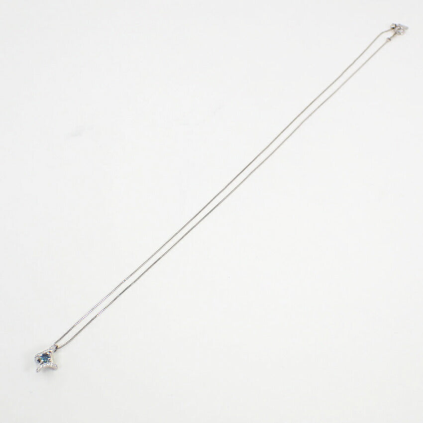 【中古】Pt900/850/アレキサンドライト/ペンダント/ネックレス/j41-5