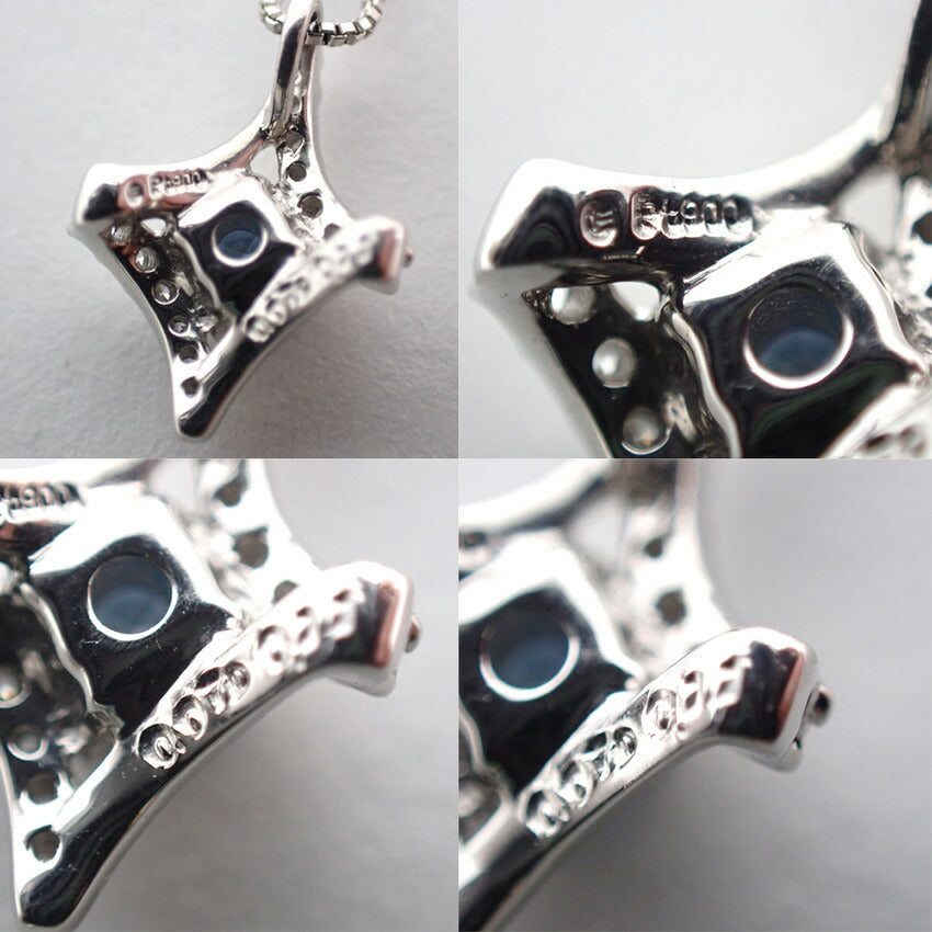 【中古】Pt900/850/アレキサンドライト/ペンダント/ネックレス/j41-5