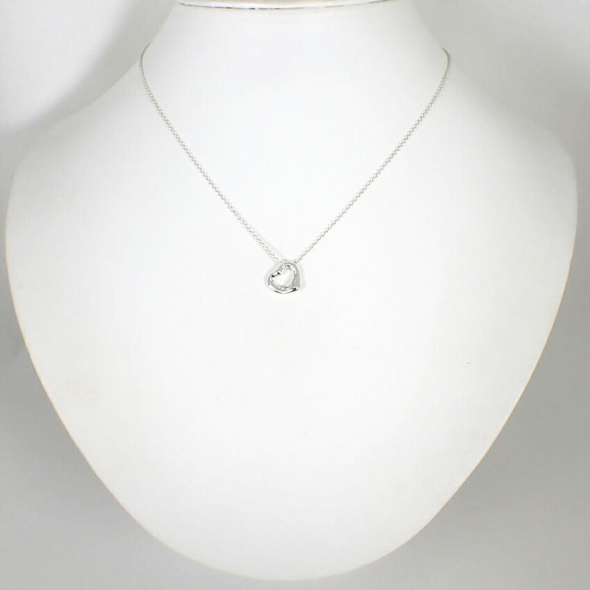 【中古】TIFFANY/ティファニーAg925/オープンハート/ペンダント/ネックレス/j42-5