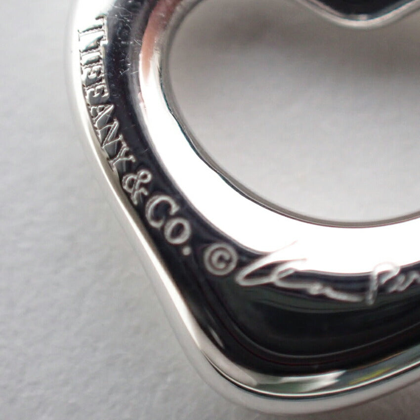 【中古】TIFFANY/ティファニーAg925/オープンハート/ペンダント/ネックレス/j42-5