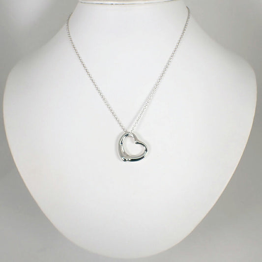 【中古】TIFFANY/ティファニー/SV925/オープンハート/ペンダント/ネックレス/j42-7