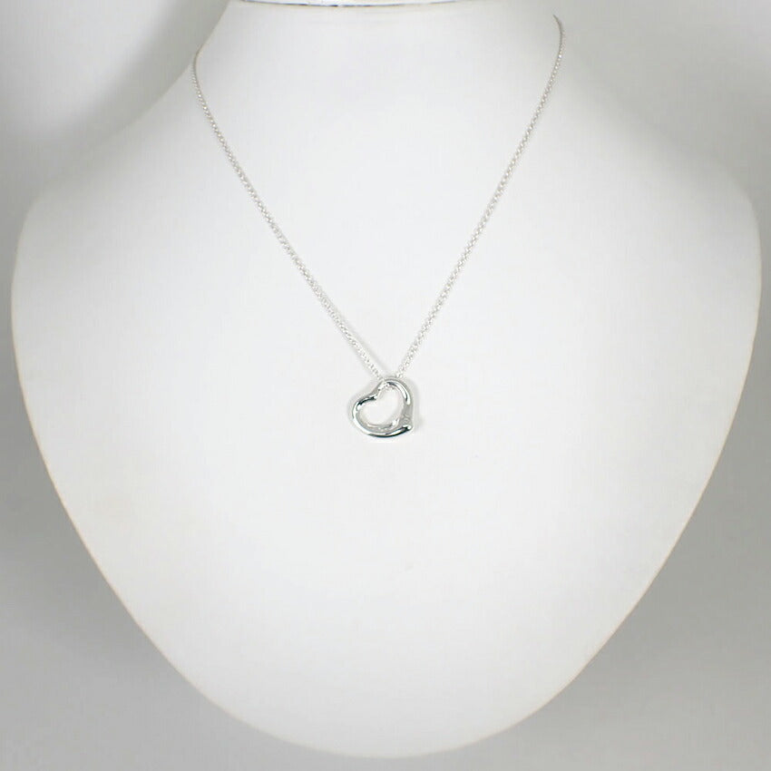 【中古】TIFFANY/ティファニー/Ag925/オープンハート/ペンダント/ネックレス/j42-8