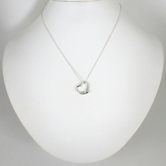 【中古】TIFFANY/ティファニー/Ag925/オープンハート/ペンダント/ネックレス/j42-8
