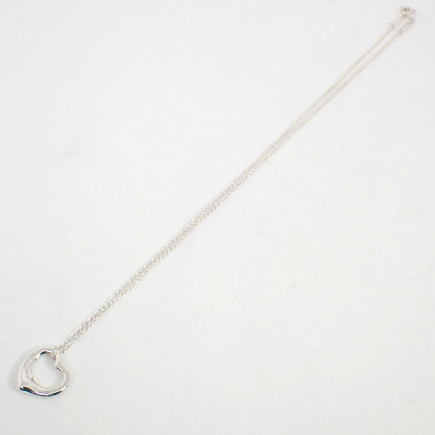 【中古】TIFFANY/ティファニー/Ag925/オープンハート/ペンダント/ネックレス/j42-8