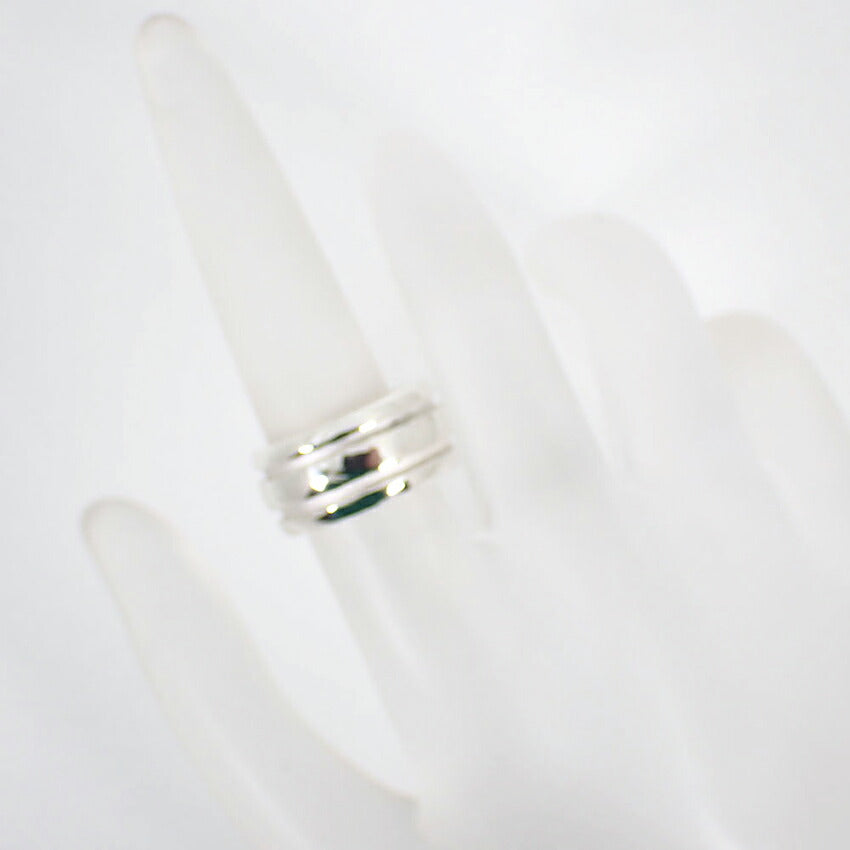 【中古】TIFFANY/ティファニー 925 ダブルライン リング /6.5号/j43-10