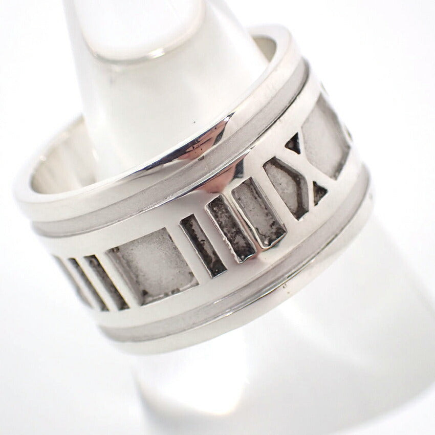 【中古】TIFFANY/ティファニー 925 アトラスワイド リング /14号/j45-1