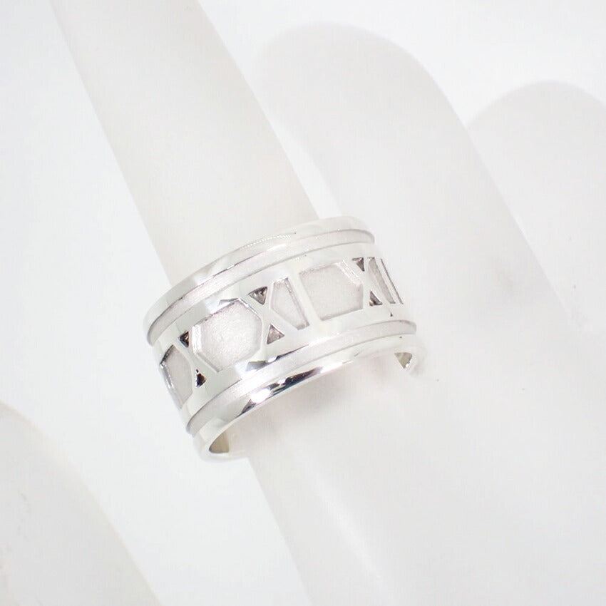 【中古】TIFFANY/ティファニー 925 アトラスワイド リング /14号/j45-1