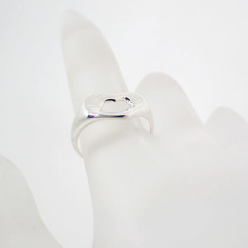 【中古】TIFFANY/ティファニー 925 オープンハート リング /10号/j47-3