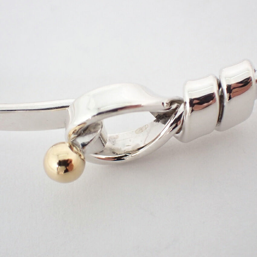 【中古】TIFFANY/ティファニー 925/750  フック＆アイ バングル/j47-5