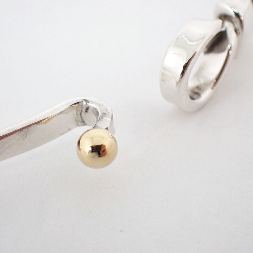 【中古】TIFFANY/ティファニー 925/750  フック＆アイ バングル/j47-5