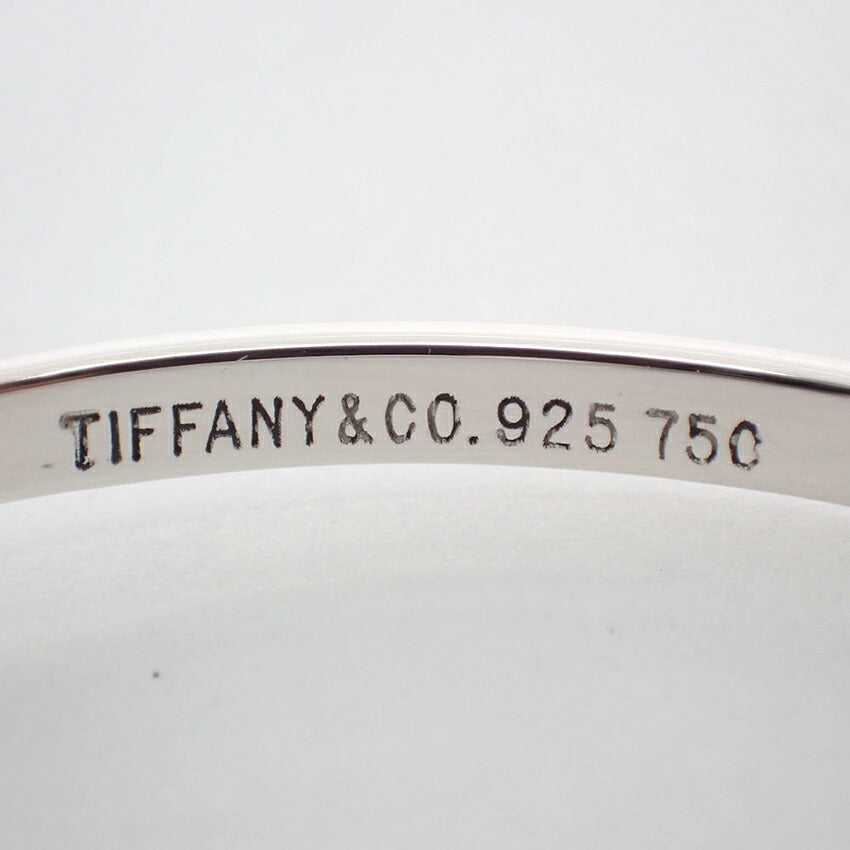 【中古】TIFFANY/ティファニー 925/750  フック＆アイ バングル/j47-5