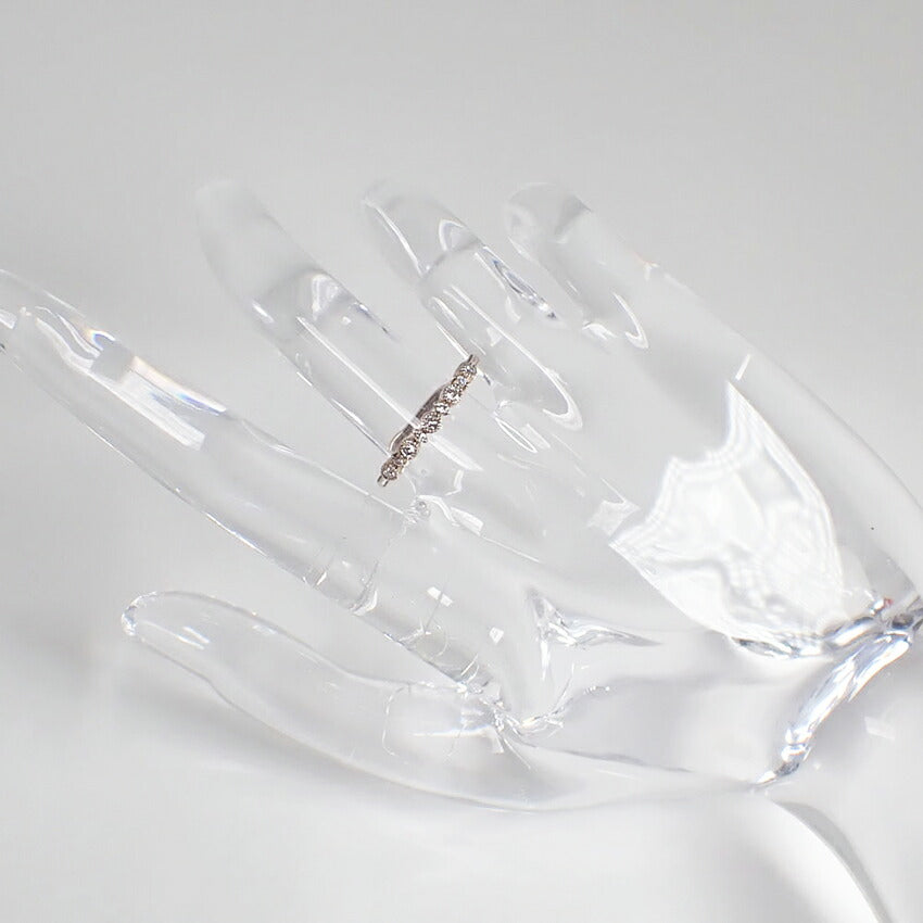 【中古】agete/アガット/K18PG/ダイヤモンド/0.14ct/リング /10号/j48-1