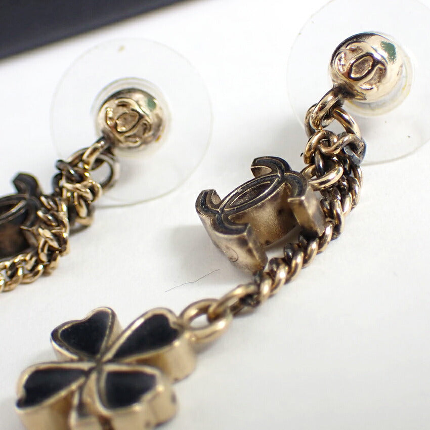 【中古】CHANEL/シャネル/ココマーク/クローバー/ピアス/箱巾着/J49-1
