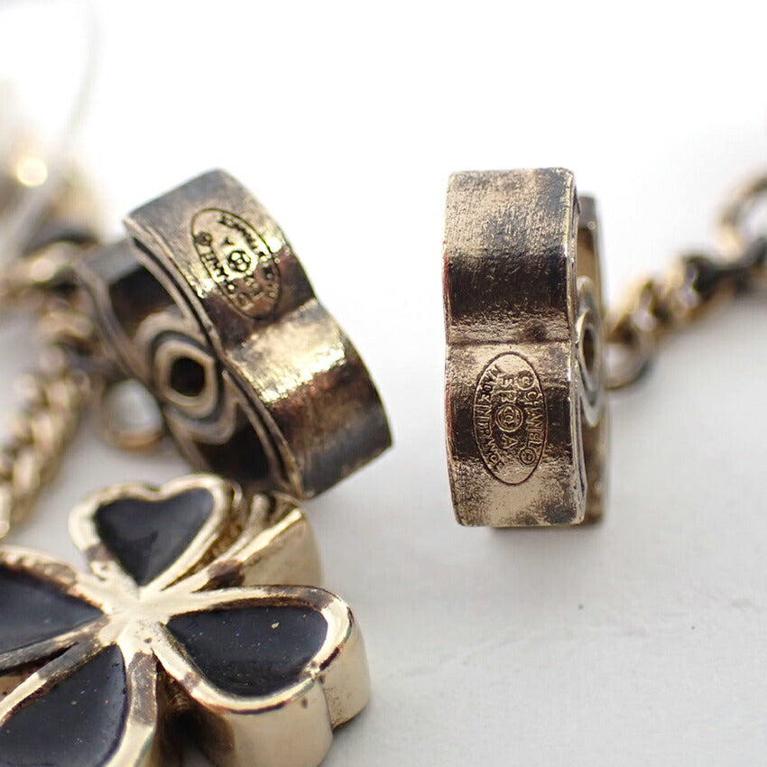 【中古】CHANEL/シャネル/ココマーク/クローバー/ピアス/箱巾着/J49-1