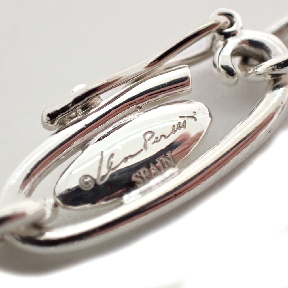 【中古】TIFFANY/ティファニー 925 オープンハート オーバルリンクチェーン ブレスレット/j5-2
