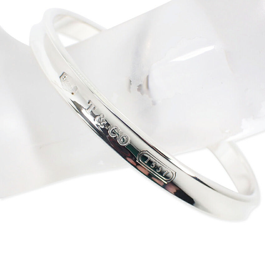 【中古】TIFFANY/ティファニー 925 1837 ナロー バングル/j50-7