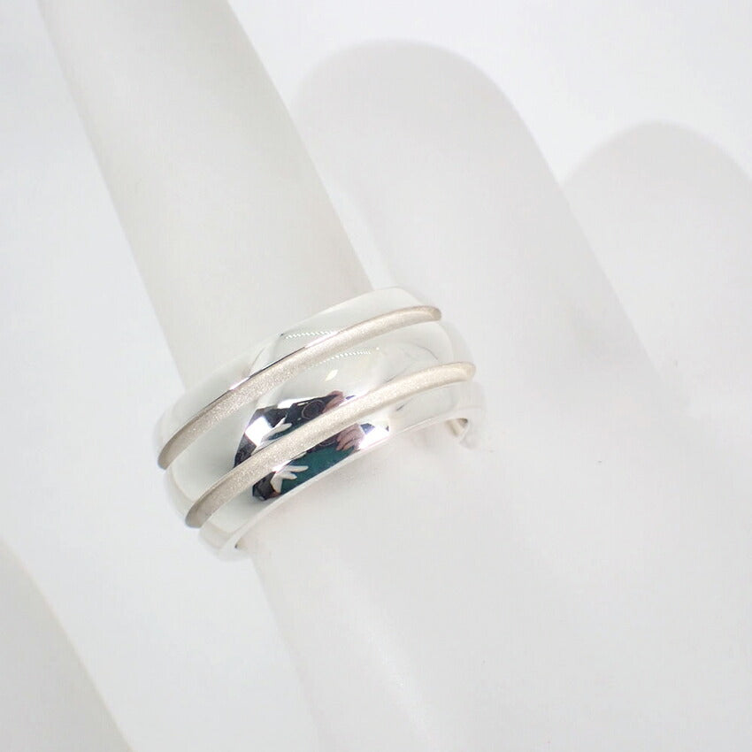 【中古】TIFFANY/ティファニー 925 ダブルライン リング /10号/j51-10