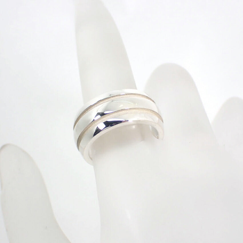 【中古】TIFFANY/ティファニー 925 ダブルライン リング /10号/j51-10