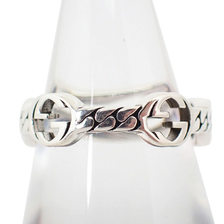 【中古】GUCCI/グッチ 925 インターロッキングG リング /13号/j51-9