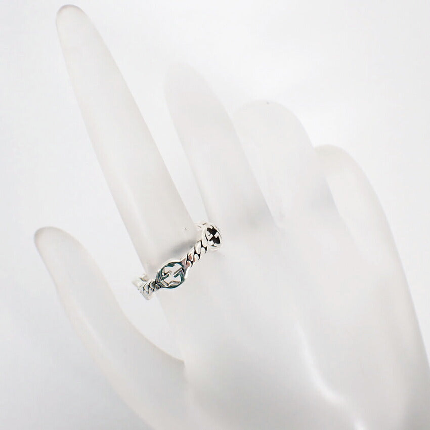 【中古】GUCCI/グッチ 925 インターロッキングG リング /13号/j51-9
